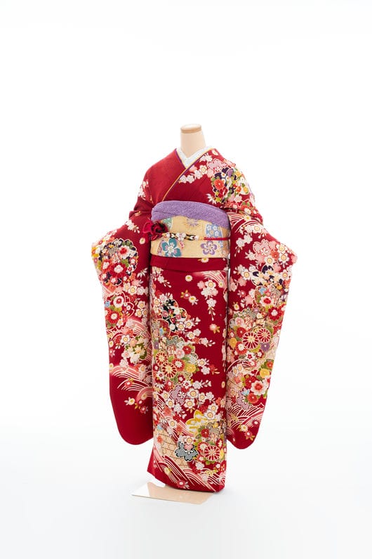 【商品番号　F-00155】御所車に波桜