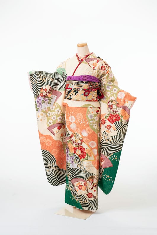 【商品番号　F-00088】扇に波頭