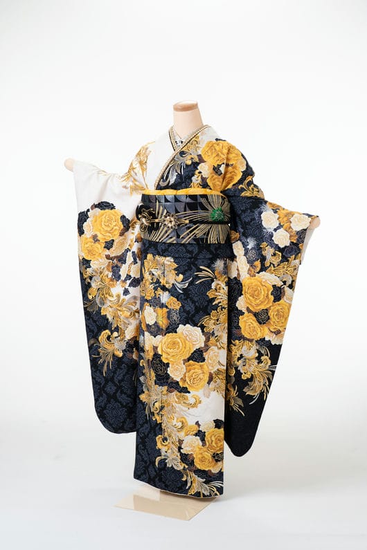 【商品番号　F-00087】黒に薔薇