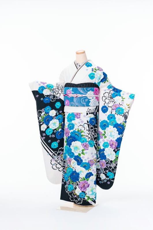 【商品番号　F-00079】白黒に桜