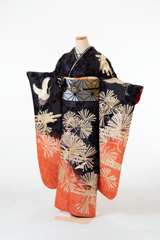 【商品番号　F-00052】松に鶴