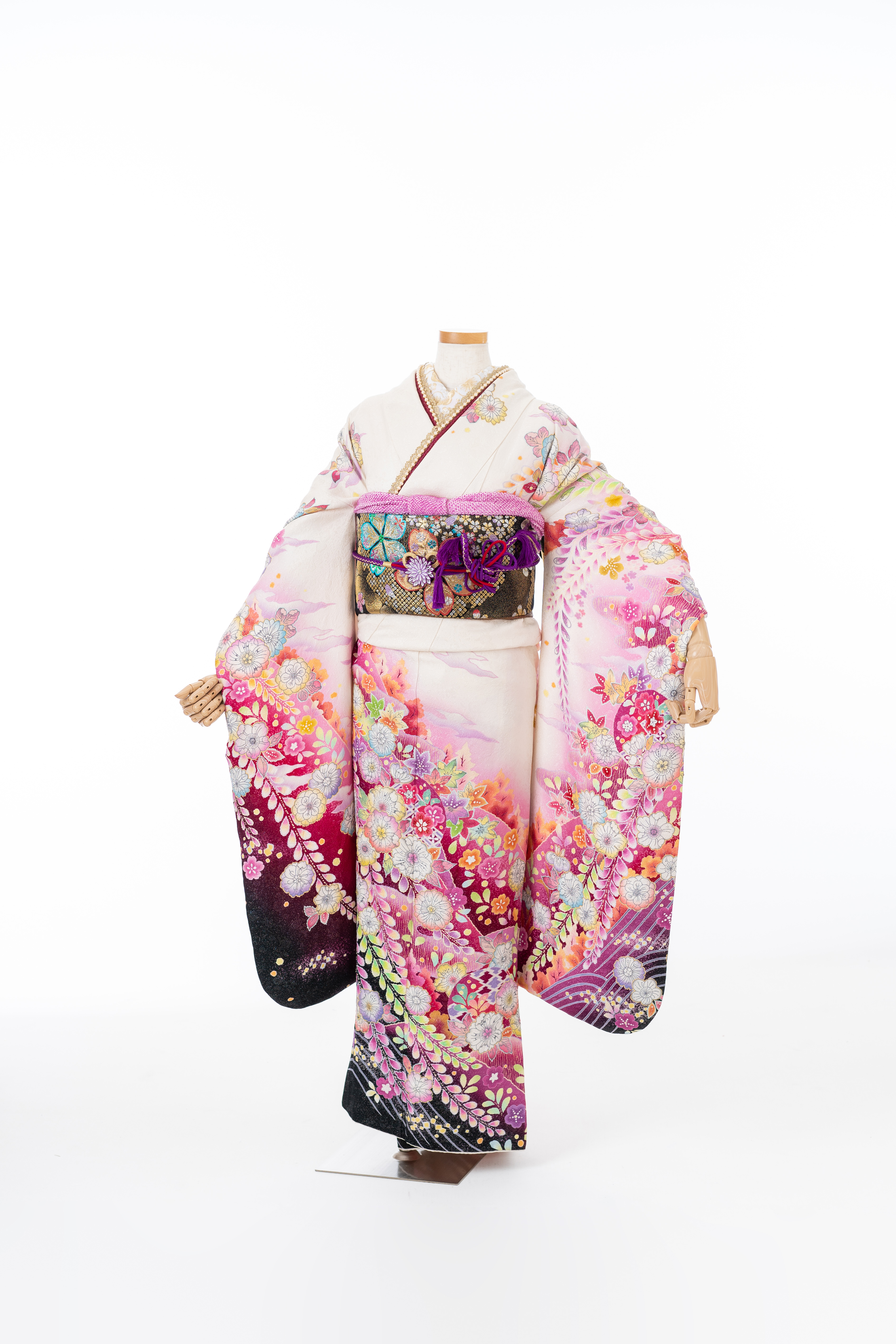 【商品番号　F-00169】山並みに花
